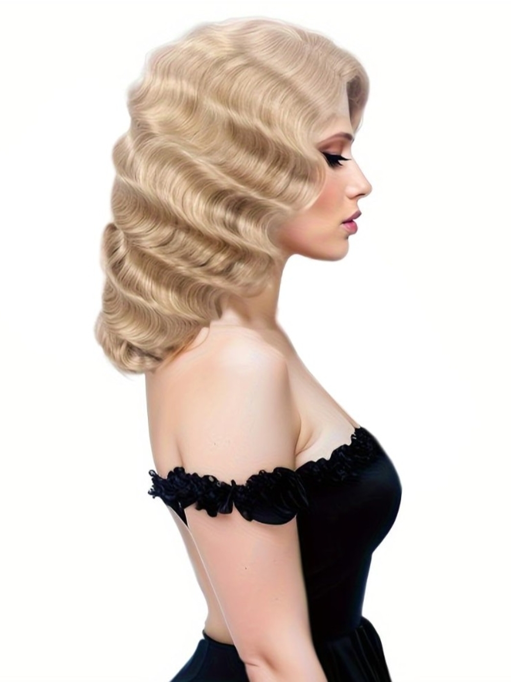 H&Bwig short 20s Wave Natural Wigs 1920s Hair for Women